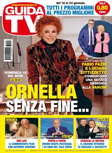 GuidaTV – 13 Gennaio 2026 Cover