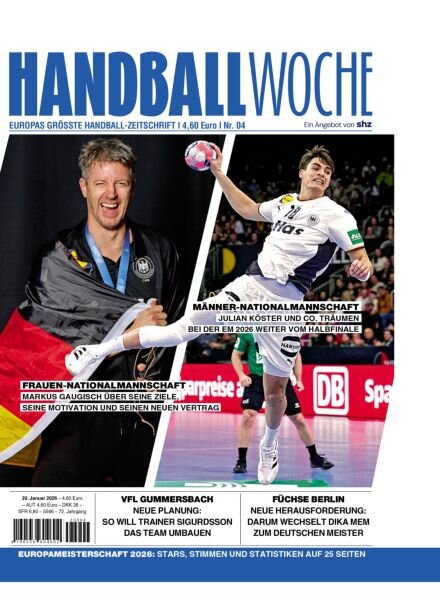 Handballwoche – 20 Januar 2026 Cover