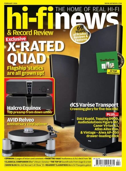 Hi-Fi News – February 2026 Cover
