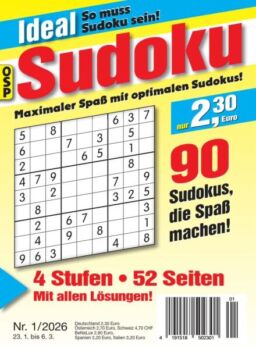 Ideal Sudoku – Nr 1 2026