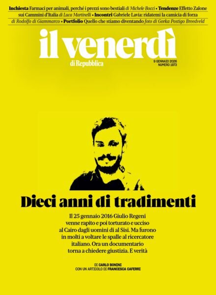 Il Venerdi di Repubblica – 9 Gennaio 2026 Cover
