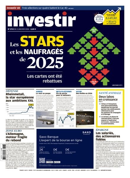 Investir – 3 Janvier 2026 Cover