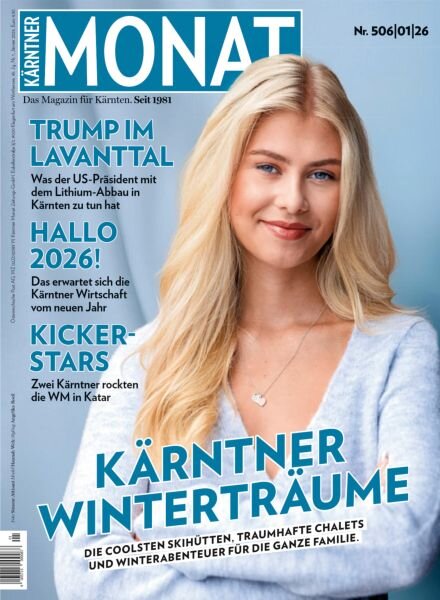 Karntner Monat – Januar 2026 Cover