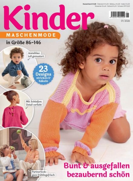 Kinder Maschenmode – Januar 2026 Cover