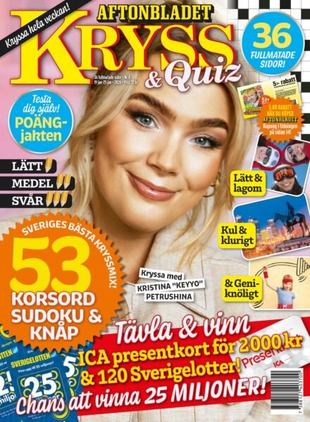 Kryss & Quiz – 19 Januari 2026 Cover
