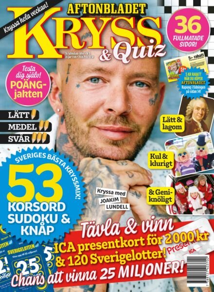 Kryss & Quiz – 26 Januari 2026 Cover