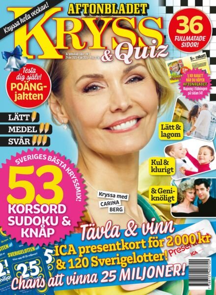 Kryss & Quiz – 29 December 2025 Cover