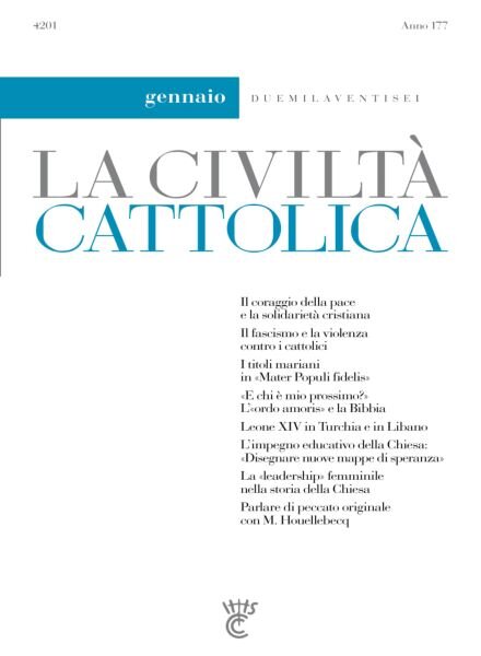 La Civilta Cattolica – Gennaio 2026 Cover