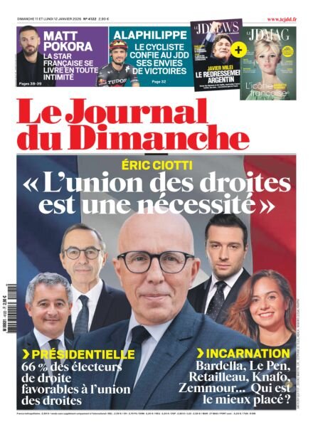 Le Journal du dimanche – 12 Janvier 2026 Cover