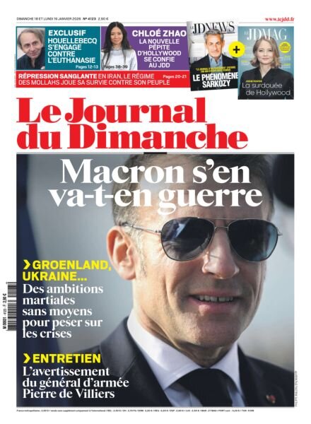 Le Journal du dimanche – 19 Janvier 2026 Cover