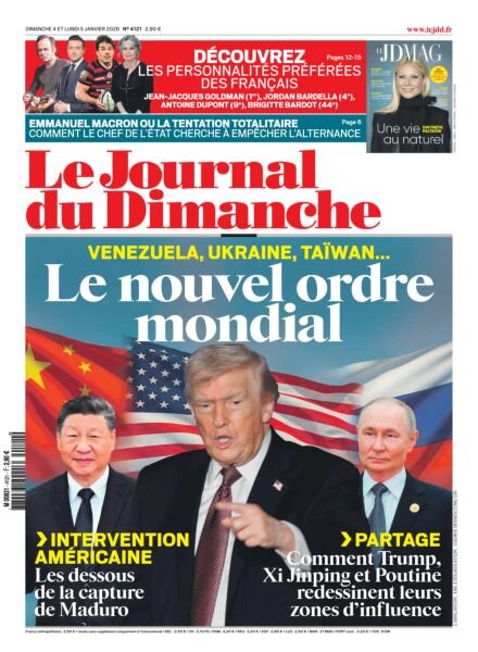 Le Journal du dimanche – 4 Janvier 2026 Cover