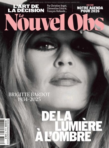 Le Nouvel Obs – 31 Decembre 2025 Cover