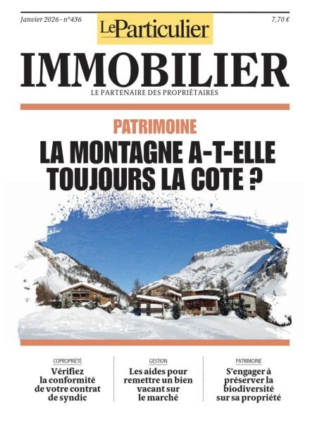 Le Particulier Immobilier – Janvier 2026 Cover