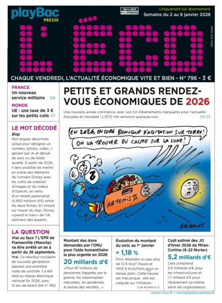 L’eCO N796 – 2 Janvier 2026 Cover