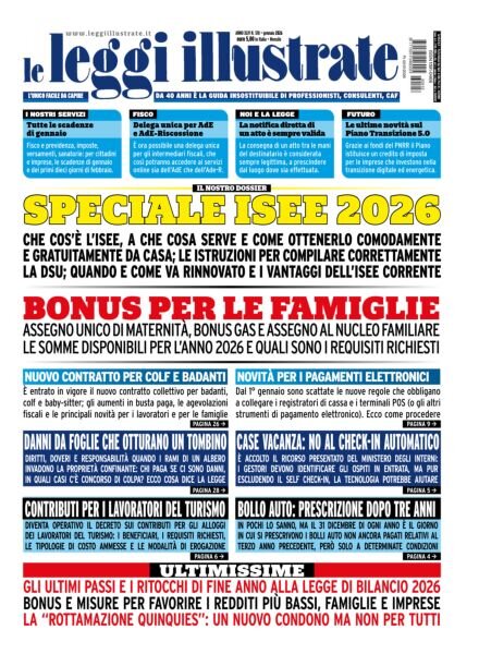 Leggi Illustrate – Gennaio 2026 Cover