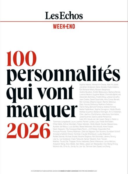 Les Echos Week-end – 9 Janvier 2026 Cover