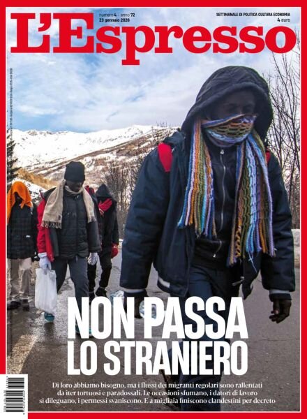 L’Espresso – 23 Gennaio 2026 Cover