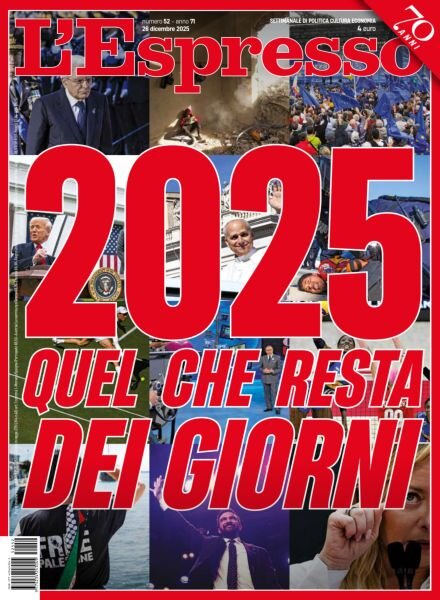 L’Espresso – 26 Dicembre 2025 Cover