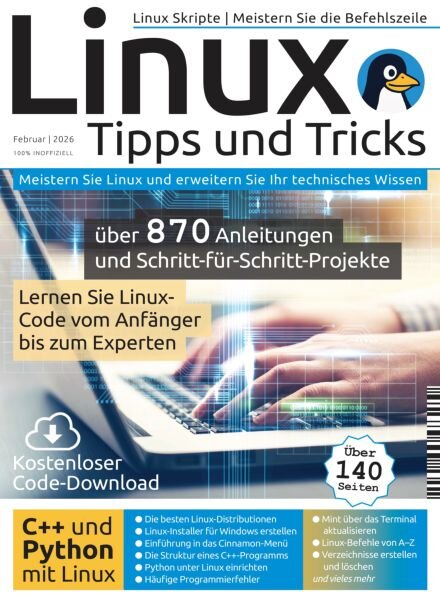 Linux Das essentielle Handbuch – Februar 2026 Cover
