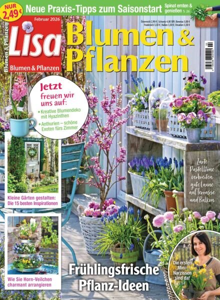 Lisa Blumen & Pflanzen – Februar 2026 Cover