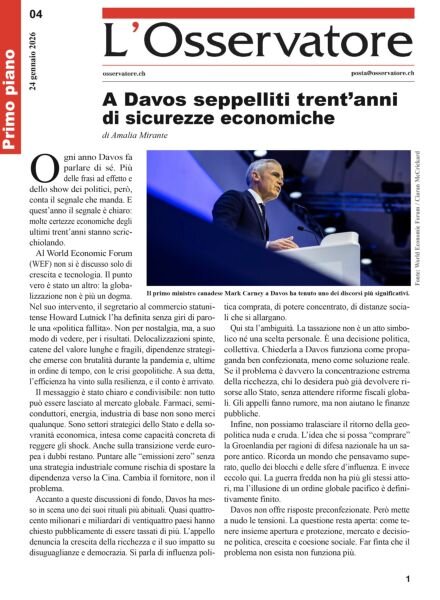 L’Osservatore – 24 Gennaio 2026 Cover
