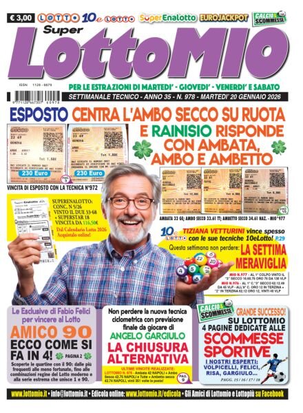 Lottomio del Giovedi – 20 Gennaio 2026 Cover