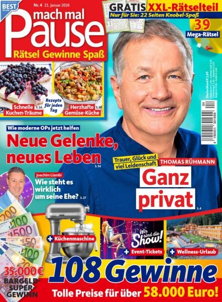 Mach mal Pause – 21 Januar 2026 Cover