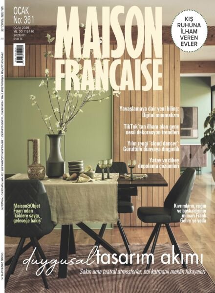 Maison Francaise Turkiye – Ocak 2026 Cover