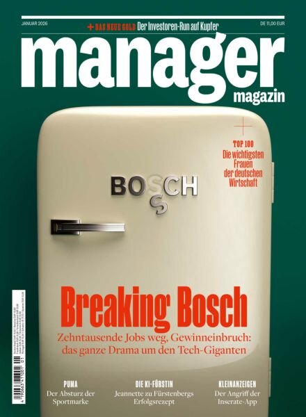 Manager Magazin – Januar 2026 Cover