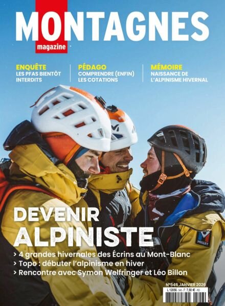Montagnes Magazine – Janvier 2026 Cover