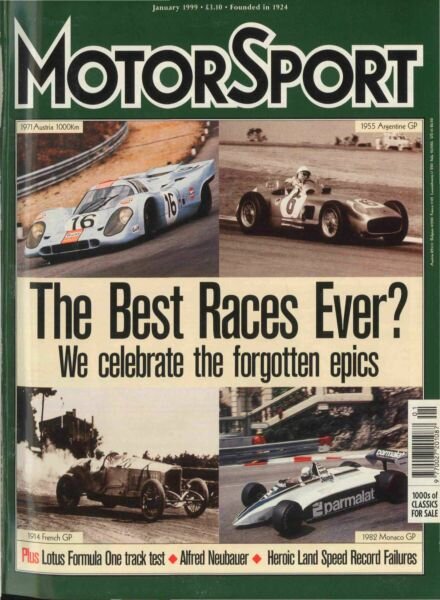 Motor Sport Magazine – January 1999 Cover