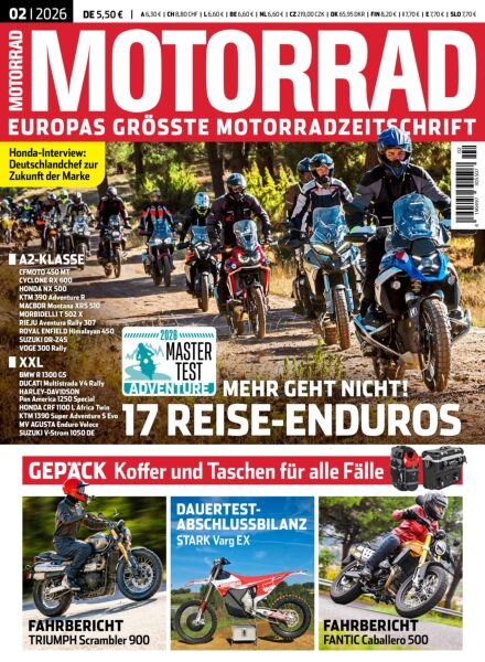 Motorrad – 1 Januar 2026 Cover