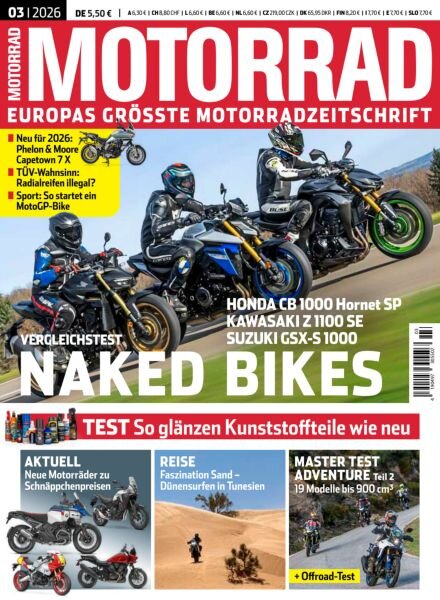 Motorrad – 16 Januar 2026 Cover
