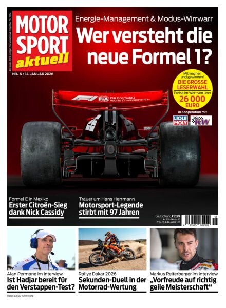 Motorsport aktuell – 13 Januar 2026 Cover