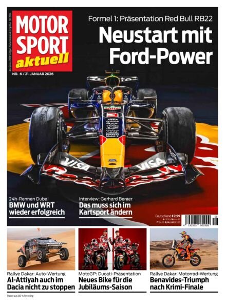 Motorsport aktuell – 21 Januar 2026 Cover