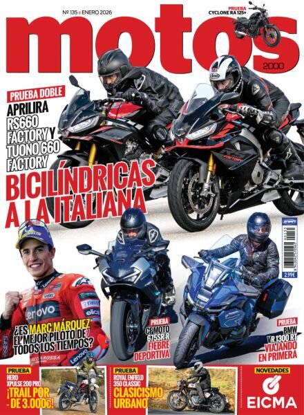 Motos 2000 – Enero 2026 Cover