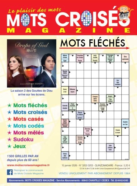 Mots Croises Magazine – 15 Janvier 2026 Cover