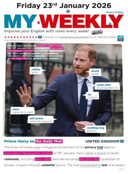 My Weekly fr – 23 Janvier 2026 Cover