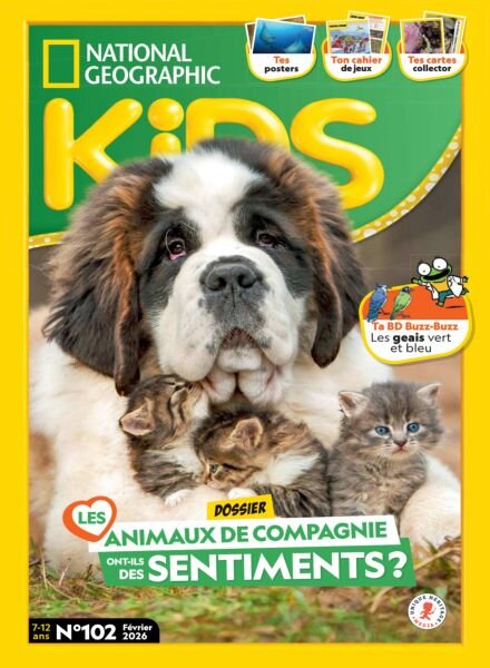 National Geographic Kids France – Fevrier 2026 Cover