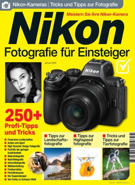 Nikon-Fotografie fur Einsteiger – Januar 2026 Cover