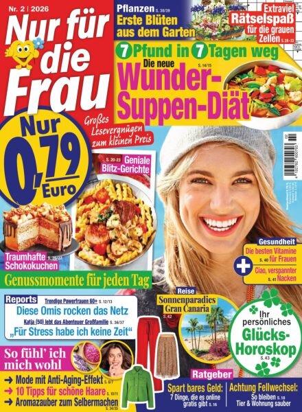 Nur fur die Frau – Februar 2026 Cover