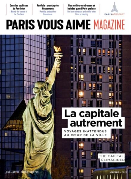 Paris Vous Aime Magazine – Janvier-Mars 2026 Cover