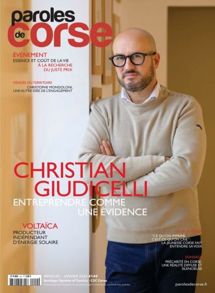Paroles de Corse – Janvier 2026 Cover