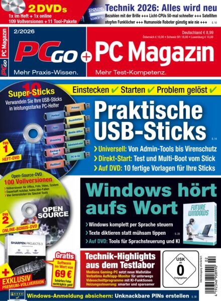 PC Magazin PCgo – Februar 2026 Cover