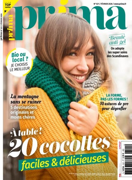 Prima France – Fevrier 2026 Cover