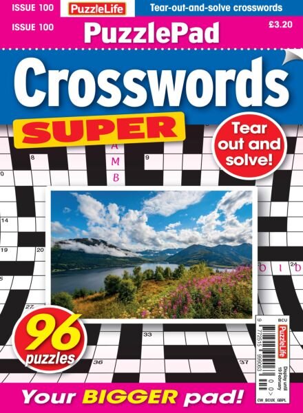 PuzzleLife PuzzlePad Crosswords Super – January 2026 Cover