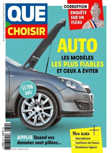 Que Choisir – Fevrier 2026 Cover