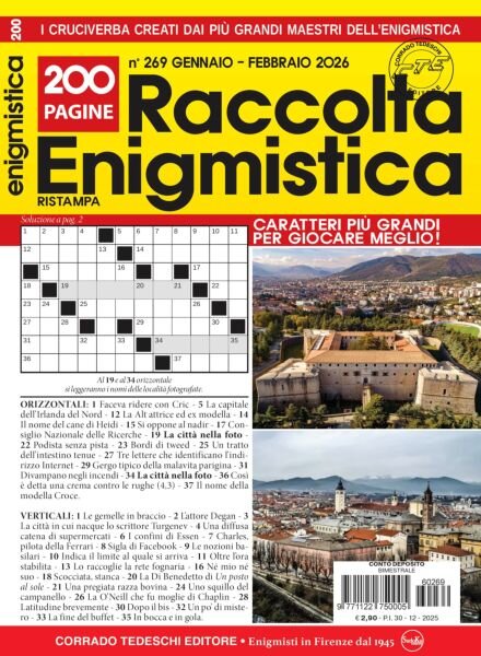 Raccolta Enigmistica – Gennaio-Febbraio 2026 Cover