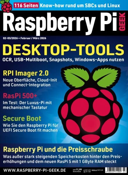 Raspberry Pi Geek – Februar-Marz 2026 Cover