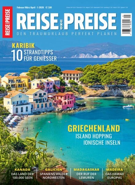 Reise und Preise – Februar-Marz-April 2026 Cover